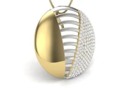 Women pendant 3D print model buy
