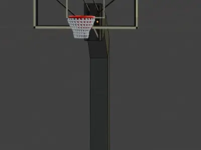 FBX  Basketball hoop Low-poly 3D model
