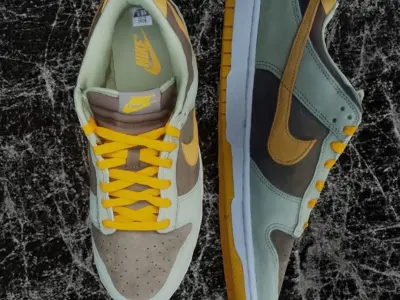 NIKE DUNK 3D SHOES - ORANGE Low-poly 3D model