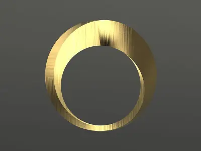 Artistic Forma Ring 3D print model