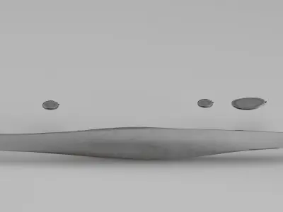 001581 Raw 3D scan of the hull of a kayak 3D print model