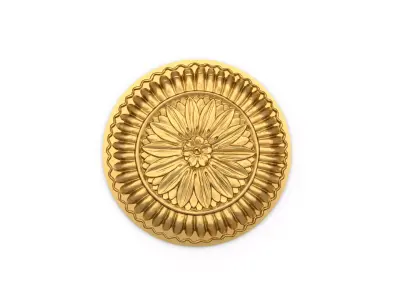 Classic carved decor ornament 394 3D model
