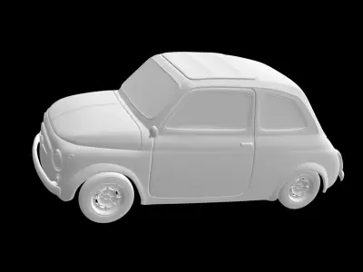 Fiat 500  3D print model