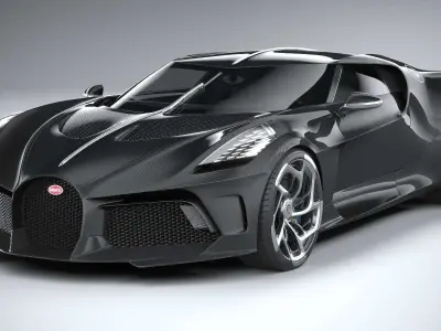 Bugatti La Voiture Noire 2019 CoronaRender 3D model