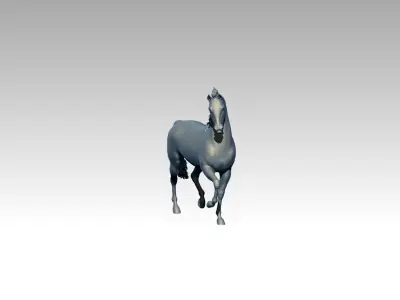 Horse ride mustang  3D print model