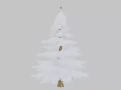 Winter Serenity Tree 3D Model Low-poly 3D model