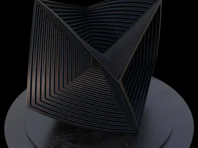 cubezone sculpture 3D model