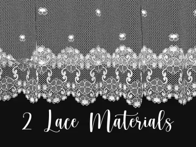 2 Procedural Lace Materials Texture