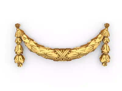 classic decorative swag onlay cnc 3d printing stl 06 3D print model