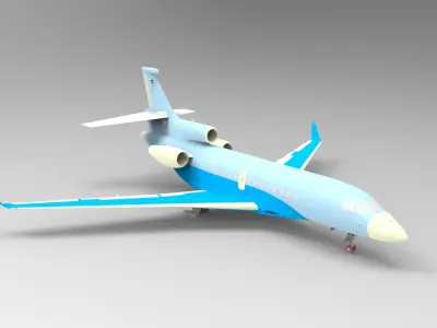 Falcon 7X 3D print model