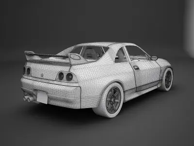 Nissan GTR- R33 3D model