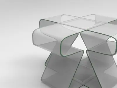 Lofya Coffee Table Low-poly 3D model
