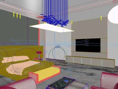 Modern Luxury Bedroom 3D model