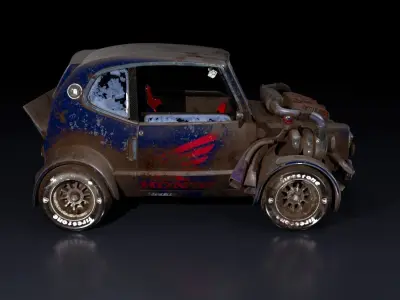 HondaCar  toon style Low-poly 3D model