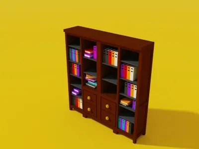 Bookshelf bookcase Free 3D model purchase