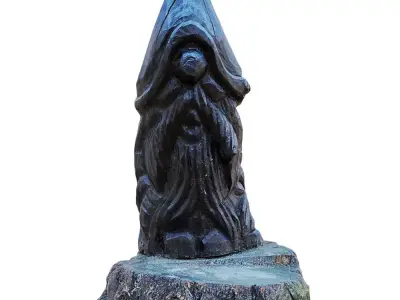 Wood Gnome Figurine 3D model