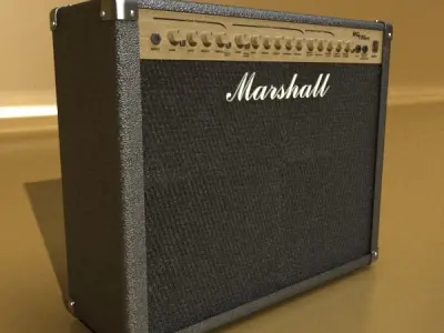 Marshall Amplifier 100 w High Detail 3D model