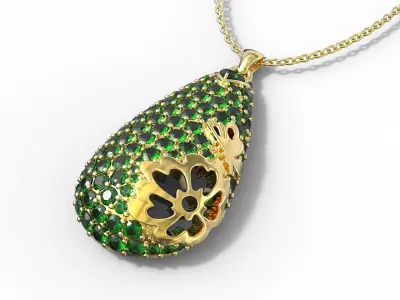 Pendant Buterfly 3D print model