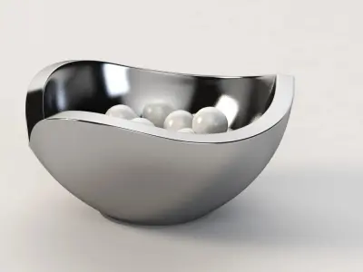 Nambe Love Bowl Table Decor Centerpiece 3D model