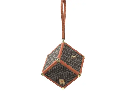 Goyard De Trunk Bag Low-poly 3D model