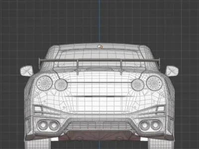 2021 Nissan GT-R r35 Nismo 3D model