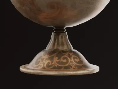 Genie Magic Lamp Low-poly 3D model