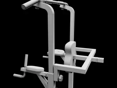 Power Tower Dip Station Pull 3D model