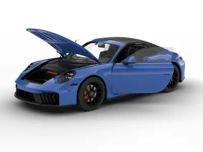 Porsche 911 Carrera GTS Cabrio 2025 HQ 3d model 3D model