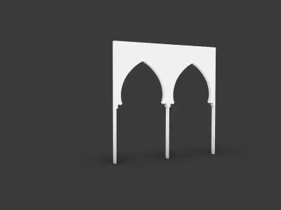 arch 1 three arches Free 3D model