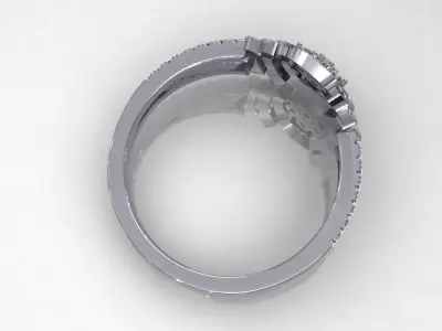 Creative Wedding Ring 3D print model
