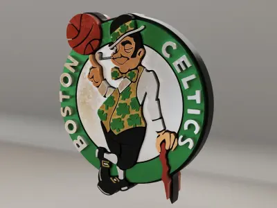 NBA Boston Celtics Logo 3D model