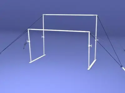 Gymnastics Uneven Bars 3D model
