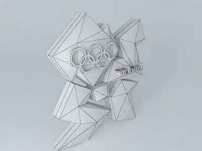 London 2012 Gold Logo 3D model