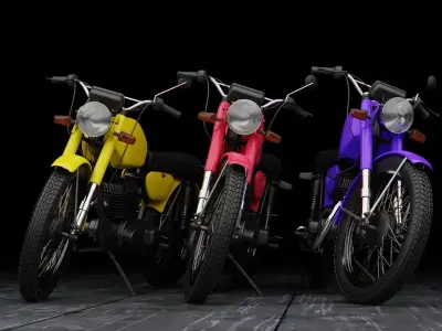 MMVZ Minsk 3 112 soviet motorcycle 3D model