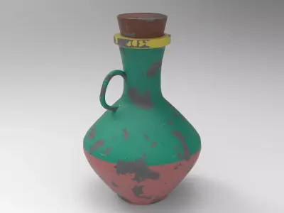 Old Bowl Low-poly 3D model