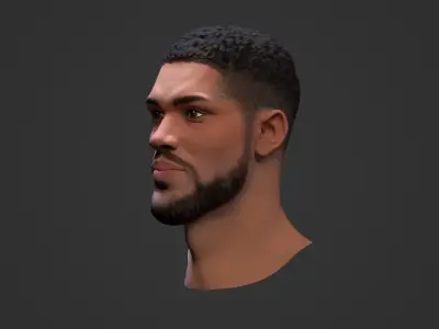 Anthony Joshua Low-poly 3D model