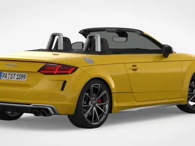 Audi TT Roadster 2019 Detailed Interior 3D model