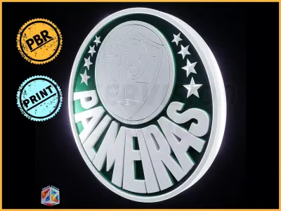 Palmeiras logo - Cinematic - 3D print 3D model