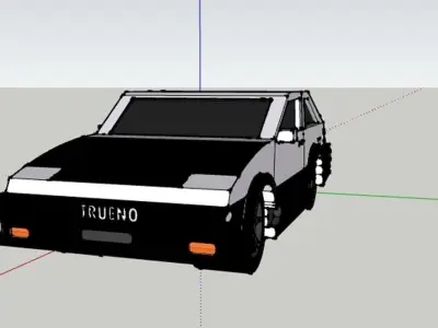 toyota trueno ae 86 Low-poly 3D model