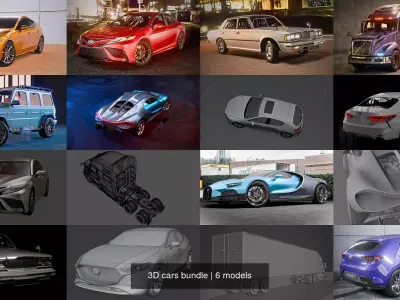 cars bundle 3D Model Pack