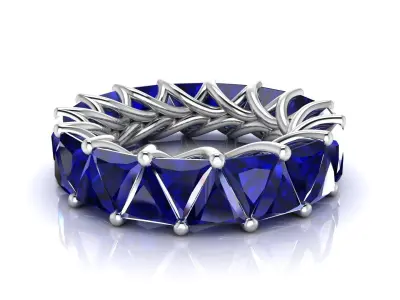 Ring M144 The luxury female ring with gems wedding Size 13 5 USA 3D print model