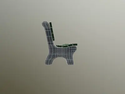 Park Bench - Autodesk Maya 2018 Free 3D model