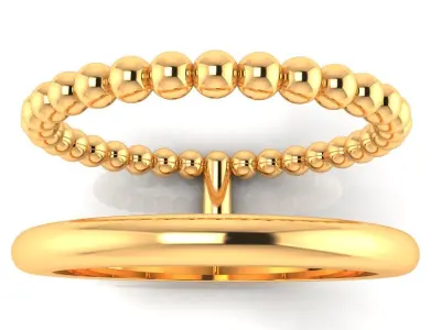 Ring M161 The luxury female abstract ring wedding 3D print model