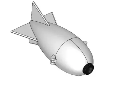 Fully printable Rocket for carp fishing 3D print model