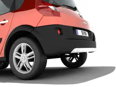 Renault Scenic II Conquest Low-poly 3D model