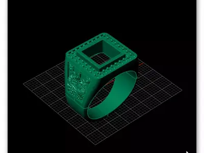 free man jewelry ring free stl obj 3dm  Free 3D print model