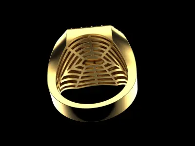 Signet ring model 1015 3D print model
