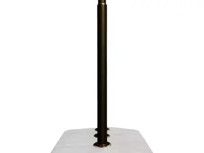 Elegant Marble Gold Table Decor Low-poly 3D model