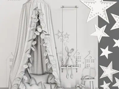decor for kids Low-poly 3D model