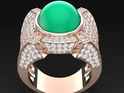Luxury Men Rings Designs 6MR049 3D print model